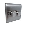 DEFINITION 400W 2 GANG 2 WAY DIMMER SWITCH B/CHROME - D23BC image 0