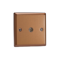 Urban Brushed Bronze 1-Gang TV Socket, Co-Axial XY8.BZ image 0