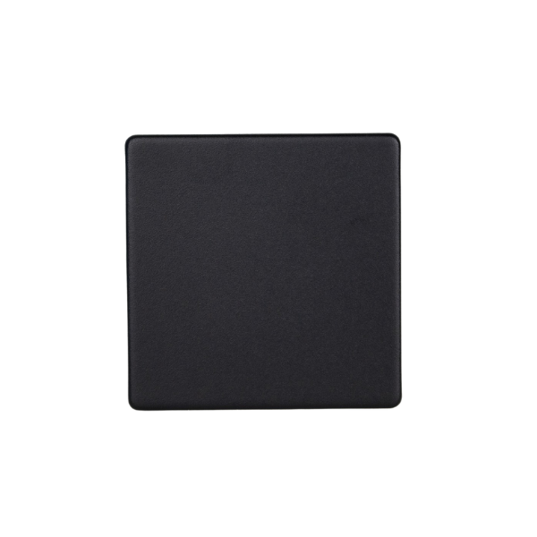 Matt Black Urban Screwless Single Blank Plate XDYSBS.MB image 0