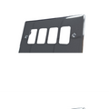 Polished Chrome 8 Gang Grid Switch Plate - WGP8GPC image 0