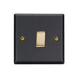 Varilight Vogue Matt Black 1-Gang 10A 1- or 2-Way Rocker Switch - XY1V.MB image 0