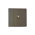 Urban Screwless Antique Brass 1-Gang 10A 1- or 2-Way Toggle Switch XDYT1S.AB image 0