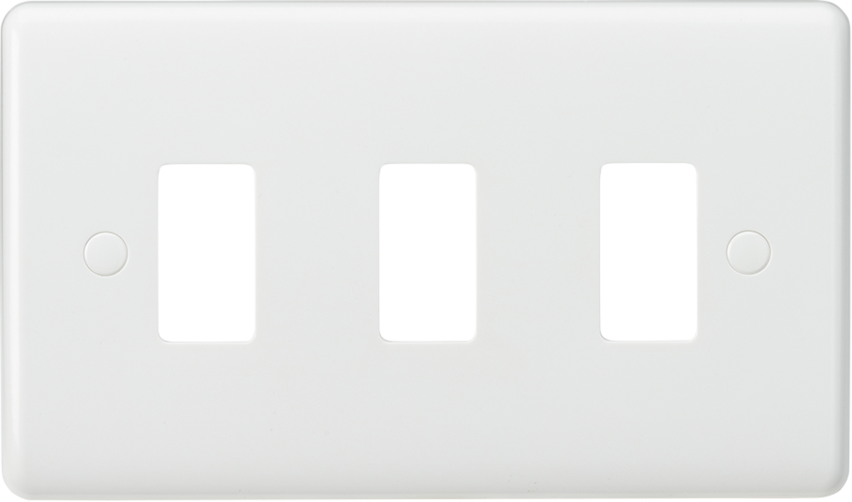 Studio 3 Gang Grid Switch - STGP3GW image 0