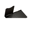 13A 2G Unswitched Floor Socket - Matt Black with Black Insert - FPR9UMB image 0