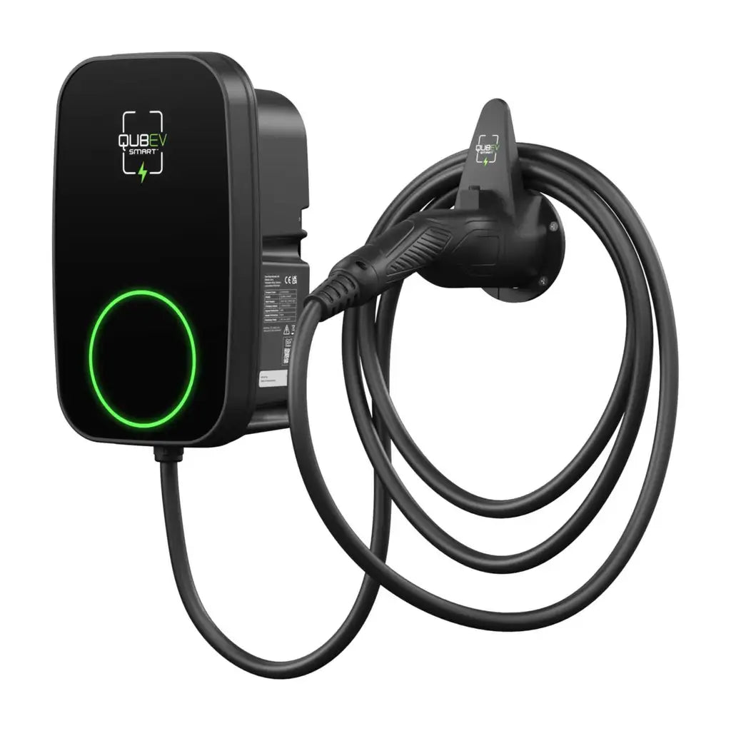 Rolec EV Qubev Smart EV Charger 7.4kW 1 x 5m Tethered Lead - EVON0095 image 0
