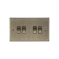 Antique Brass 10AX 4G 2-way Plate Switch - CS41AB image 0