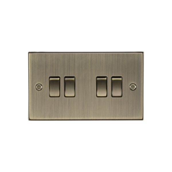 Antique Brass 10AX 4G 2-way Plate Switch - CS41AB image 0