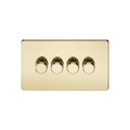 Polished Brass 4G 2-way 10-200W (5-150W LED) Intelligent dimmer - SF2194PB image 0