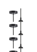 Matt Black 1.8m E27 Vintage Pendant Set - 8271LMB image 0