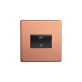Brushed Copper Urban Screwless 10A Fan Isolating Switch (3 Pole) XDYFIBS.BC image 0