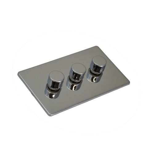 3 Gang 250W Dimmer Switch - SG12PCW image 0