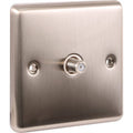 Brushed Steel 1 Gang Satellite Outlet W59BSW image 0