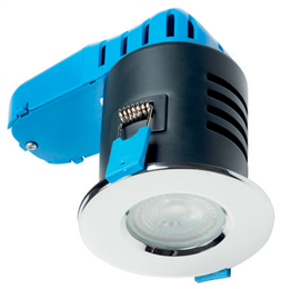 Deta L1701CH3 LED Fire Rated Downlight IP65 2800K Dimmable GU10 220-240V Polished Chrome - L1701CH3 image 0