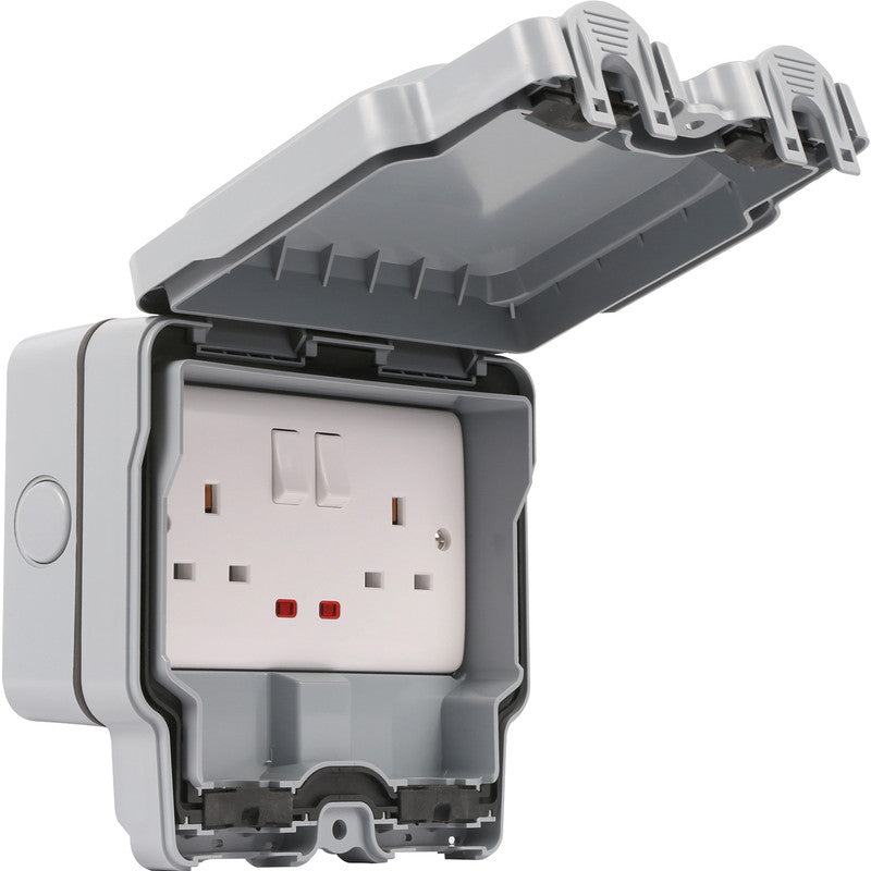 SFG07 - Weatherproof Outdoor 13a DP Double Socket IP66 image 0