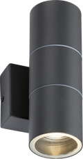 Anthracite 230V IP54 GU10 Up and Down Wall Light - OWALL02A image 0