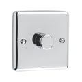 Polished Chrome 1 Gang 400W Dimmer Switch - W22PC image 0