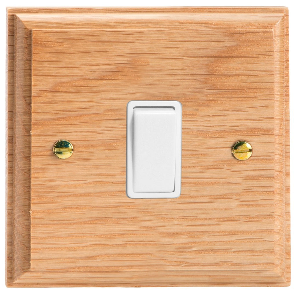 Varilight Kilnwood 1-Gang 10A 1- or 2-Way Rocker Switch - XK1OW image 0