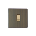 Urban Screwless Antique Brass 1 Gang 2 Way Switch XDY1S.AB image 0