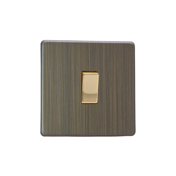 Urban Screwless Antique Brass 1 Gang 2 Way Switch XDY1S.AB image 0