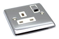 Definition Polished Chrome  Single 1 Gang 13a Socket - D06PCW image 0