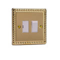 Varilight Georgian Brass 13A Switched Fused Spur - XG6W image 0