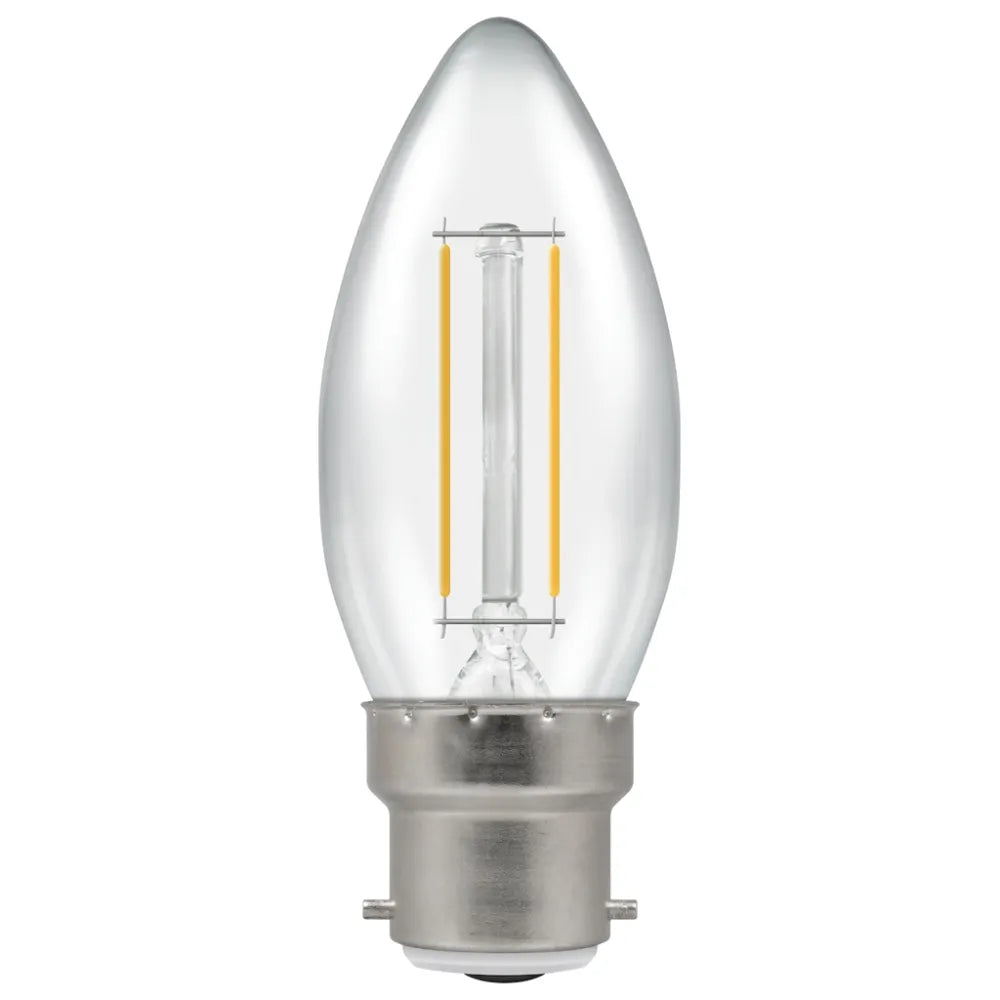 LED Candle Filament Clear • Dimmable • 2.5W • 2700K • BC-B22d image 0
