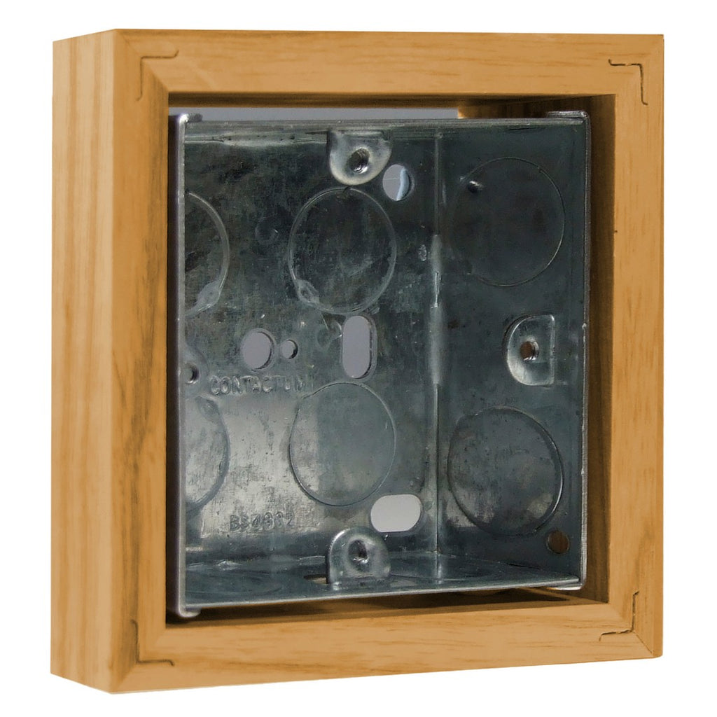 Varilight Kilnwood Single 25mm wall box surround - XKBOXSO image 0