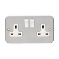 Metal Clad Double Switched Socket 13a DP - MC07 image 0