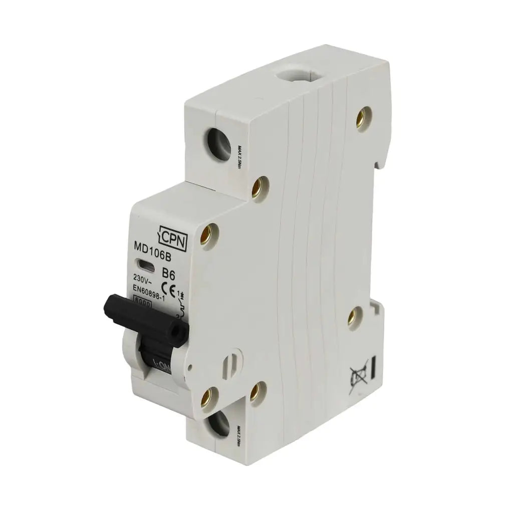 Cudis CPN MD 6A Single Pole 6kA B Curve MCB image 0