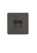 Smoked Bronze 10AX 2G 2-way Switch - SF3000SB image 0