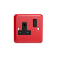 Pillar Box Red 1-Gang 13A Double Pole Switched Socket XY4B.PR image 0