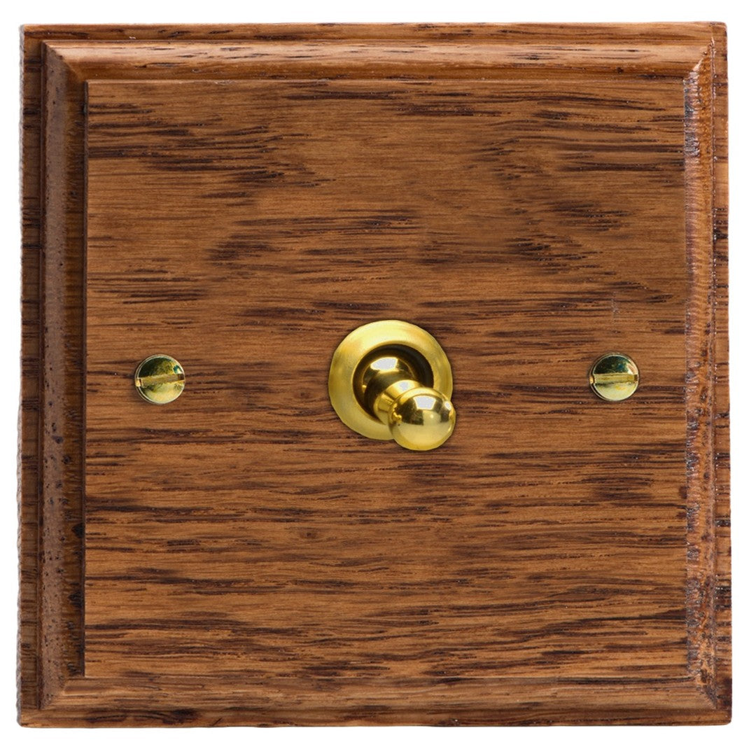 Varilight Kilnwood 1-Gang 10A 1- or 2-Way Toggle Switch - XKT1MO image 0