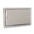 Regency Polished Chrome Double Blanking Plate R50PCW image 0