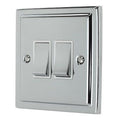 Regency Polished Chrome 2 Gang Double 10a Light Switch R02PCW image 0