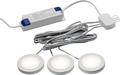 230V IP20 2.5W LED Dimmable Under Cabinet Lights in White - Pack of 3 - 3000K - UNDKIT3WWW image 0