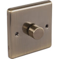 Windsor Antique Brass 1 Gang 250W Dimmer Switch - W10AB image 0