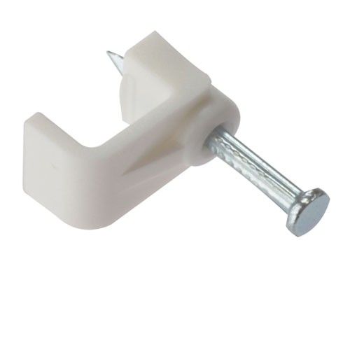 Cable Clip for Bell Wire (100 pack) White image 0