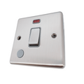 Brushed Steel 20A Double Pole Switch W37BSG image 0