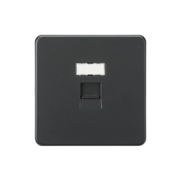 Anthracite UTP CAT6a RJ45 Network Outlet - SFC6AT image 0