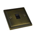 Antique Brass 1 Gang RJ45 Socket R62AB image 0