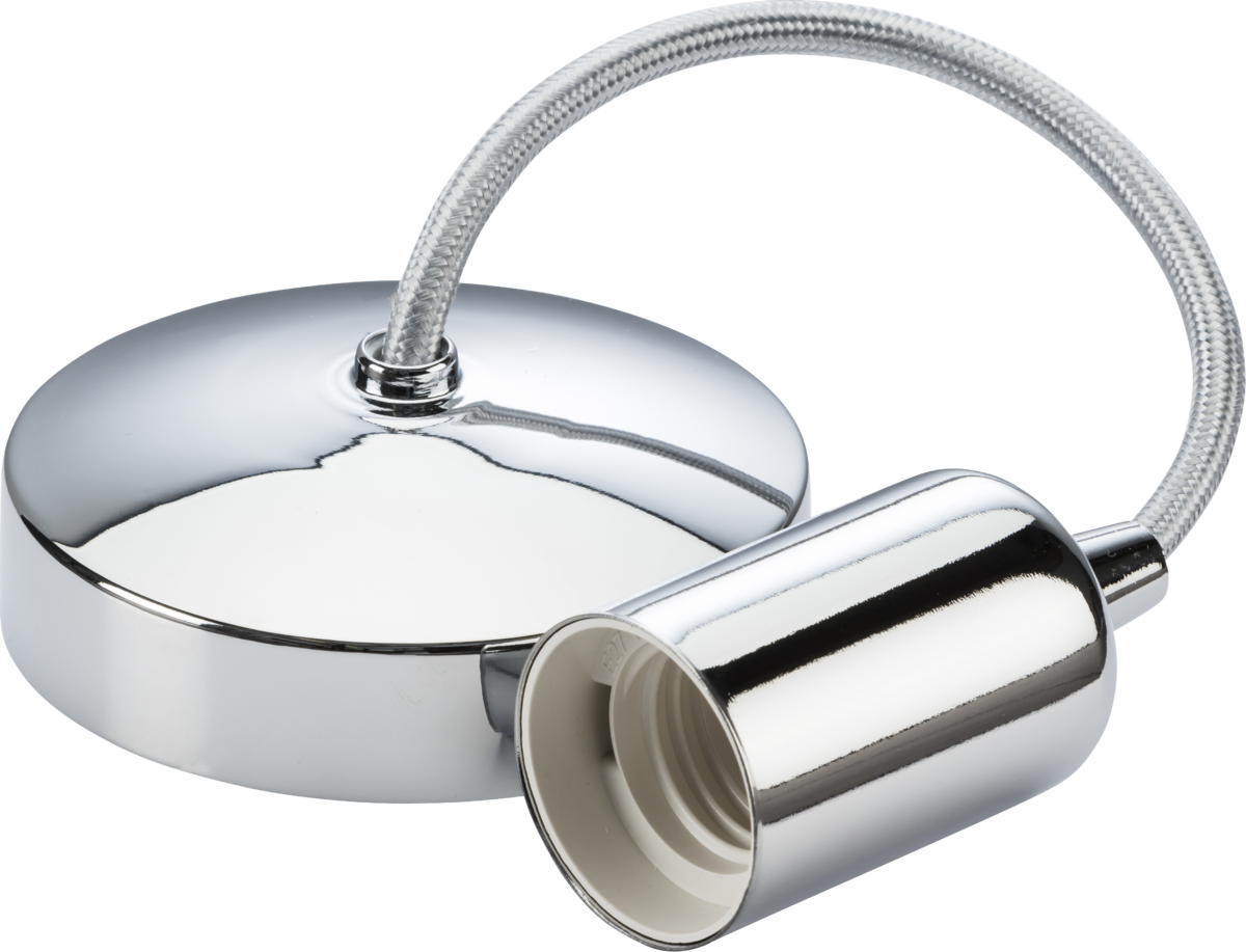 6" E27 Contemporary Pendant Set - Polished Chrome - 8270PC image 0