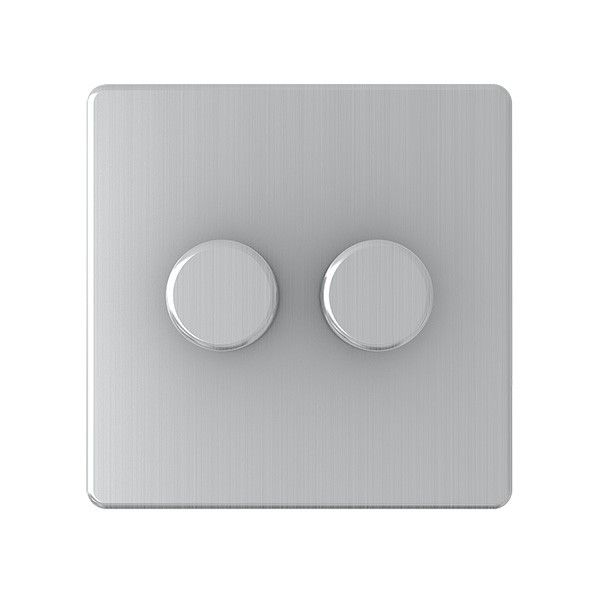 2 Gang 250W Dimmer Switch - SG11BCB image 0