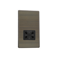 Urban Screwless Antique Brass Dual Voltage Shaver Socket 230V/115V XDYSSBS.AB image 0