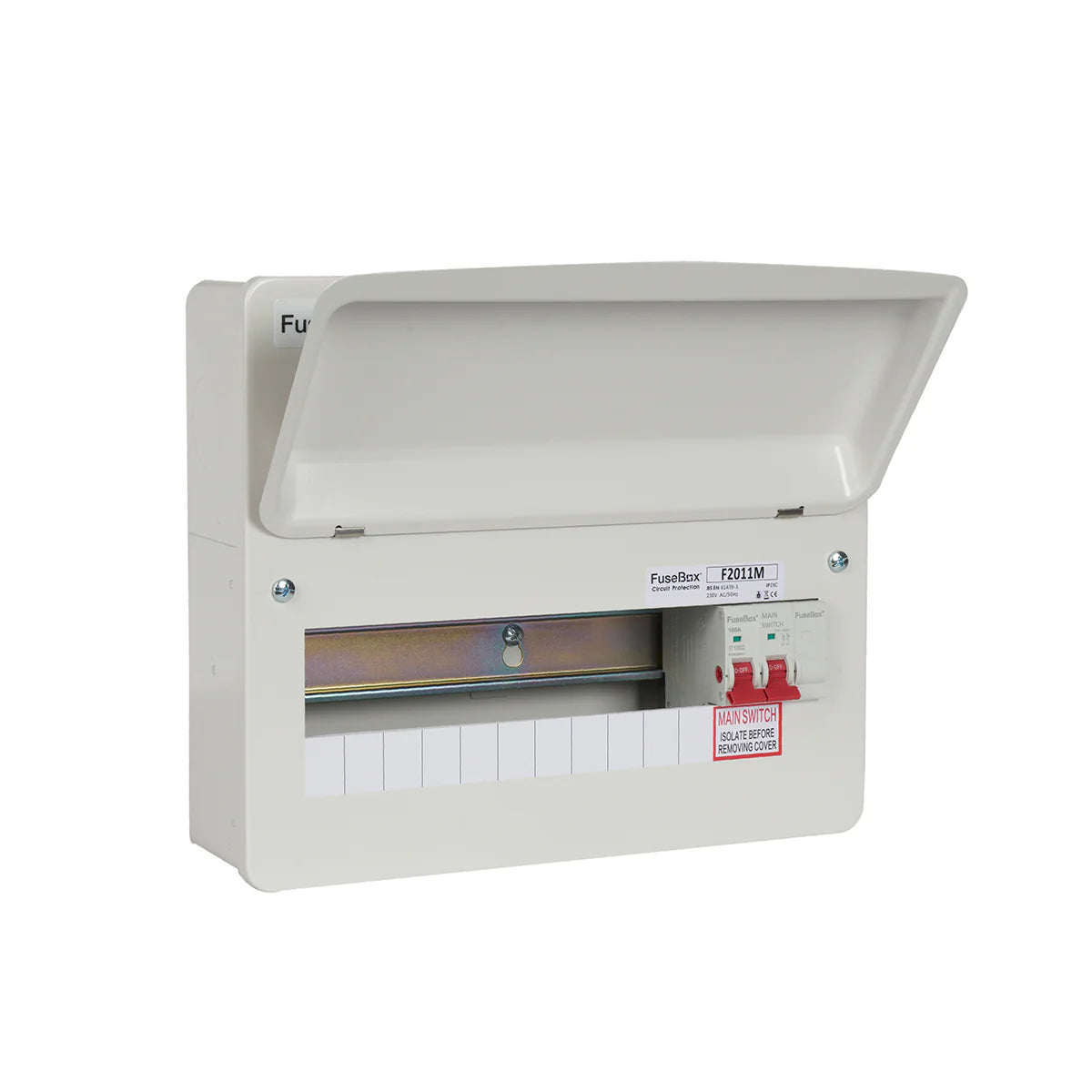 FuseBox F2011M 14 Module 11 Way Consumer Unit + 100A Main Switch image 0