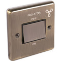 Windsor Antique Brass Fan Isolator Switch - W53AB image 0