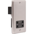 Brushed Steel Shaver Socket -  W48BSB image 0