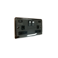 Definition USB A & C Type Switched Socket 2 Gang 3.1A - D67BN image 0