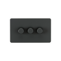 Anthracite 3G 2-way 10-200W (5-150W LED) Intelligent dimmer - SF2193AT image 0
