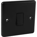 Matt Black 1 Gang 2 way Switch 10a - W01MBB image 0