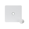 Matt White 1G Dimmer Plate with Matching Metal Dimmer Cap - SF1DIMMW image 0